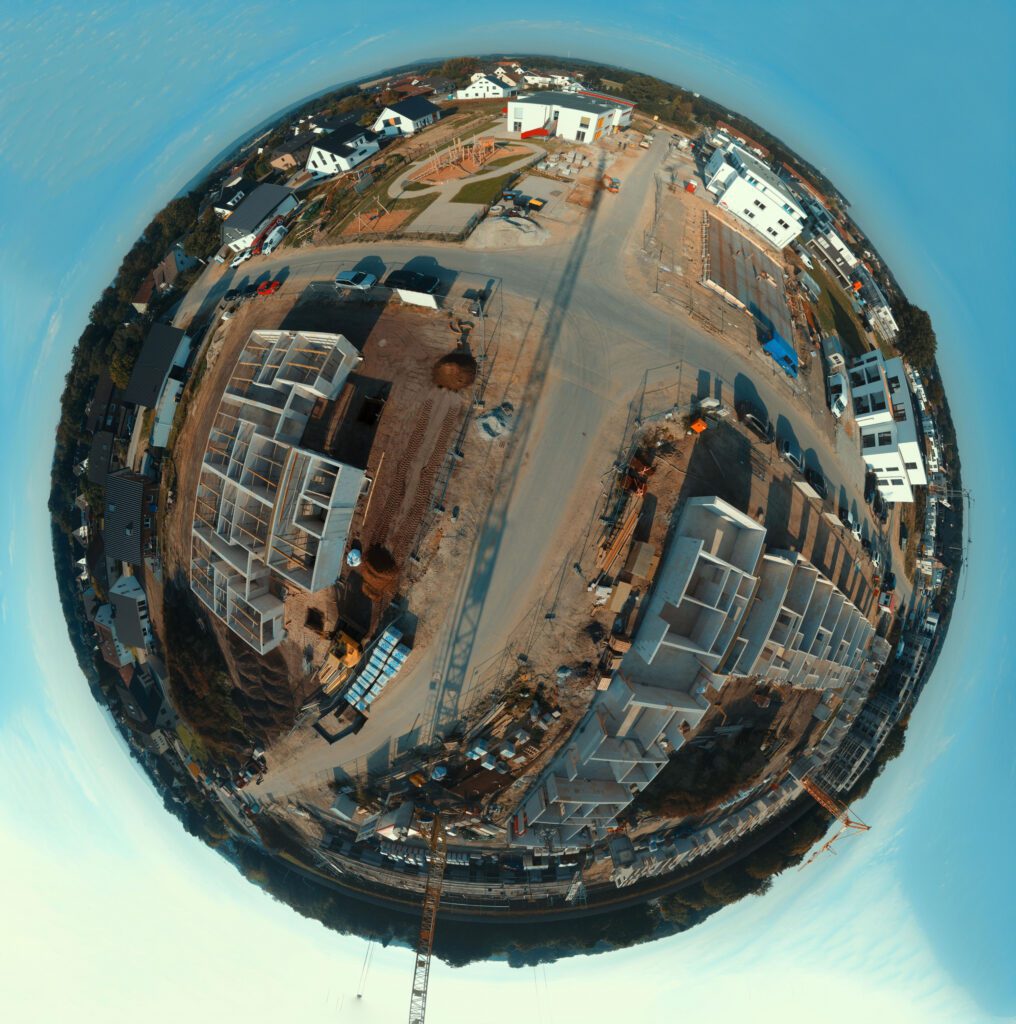 Baufortschritt im Neubaugebiet „Neulandstraße“ in Bielefeld Theesen