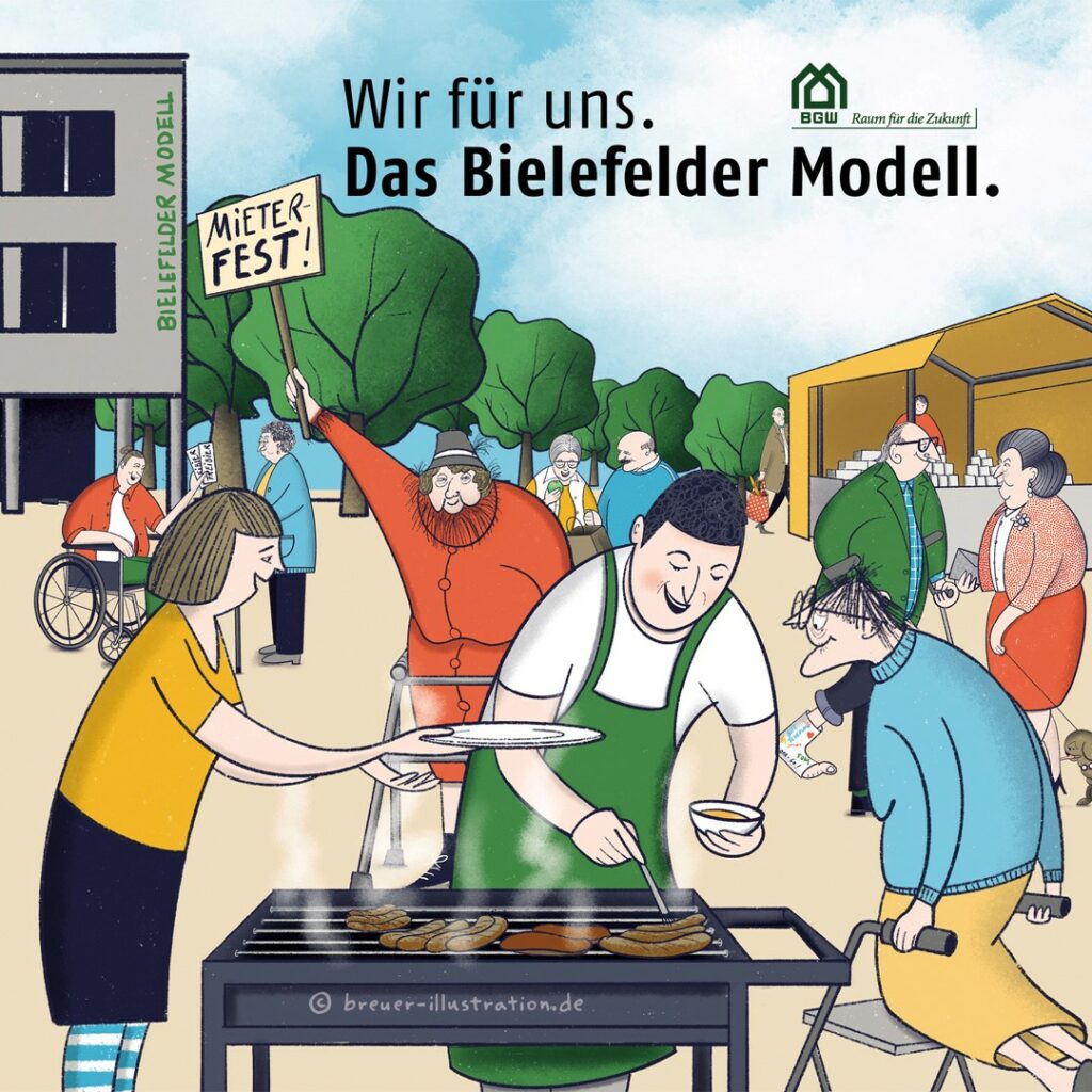 „Wir für uns“ – Illustrierte Mieter-Fibel zum Bielefelder Modell